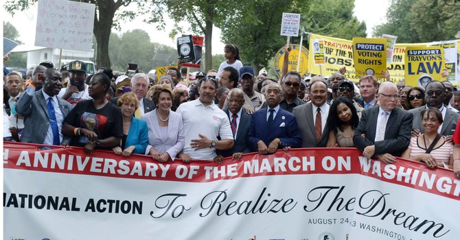 Latinos presentes en Marcha de Washington
