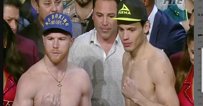 Sin problemas, Julio César Chávez Jr. y ‘El Canelo’ Alvarez dieron el peso