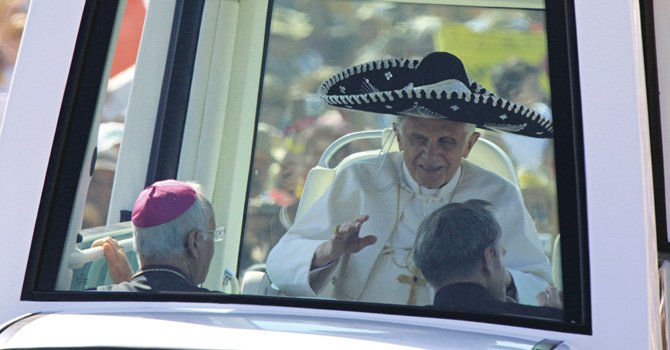 Papa Benedicto XVI: “Ya me siento mexicano”