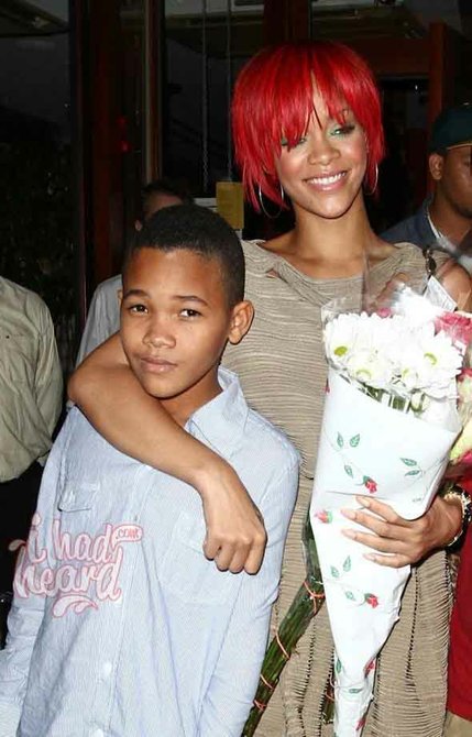 Rihanna y su hermano menor Rajad Fenty
