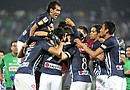 Jugadores del Monterrey celebran después de ganar la Liga de Campeones de la Concacaf el pasado 25 de abril de 2012