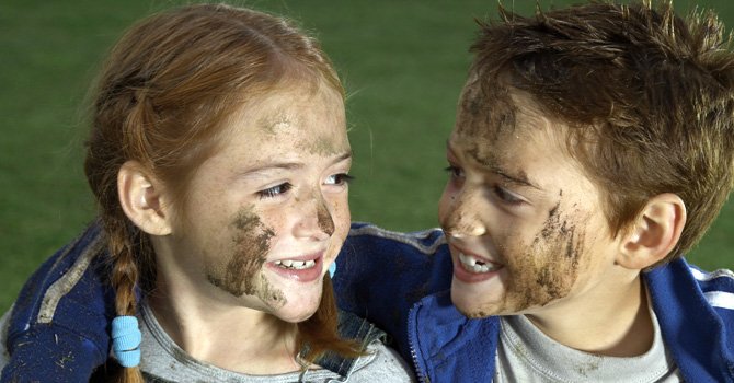 Niños sucios, más sanos y felices