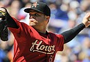 Wandy Rodríguez, quien ha estado con los Astros de Houston desde el 2005, está demostrando su talento en el montículo.