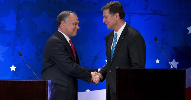 Tim Kaine y George Allen en batalla por Virginia
