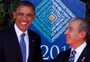 Durante una llamada telefónica, el presidente de México Felipe Calderón agradeció a su homólogo de los EE.UU. por el compromiso y liderazgo mostrados durante la relación bilateral entre los dos países.