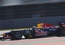 El alemán Sebastián Vettel de Red Bull en el Circuito de las Americas en Austin.