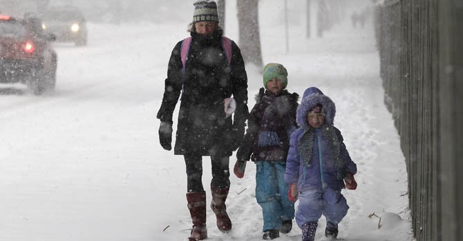 Cae primera nevada en el centro del país