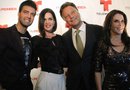 Jencarlos Canela, Mónica Spear, Roberto Vander y Rebeca Jones durante la presentación de la telenovela.
