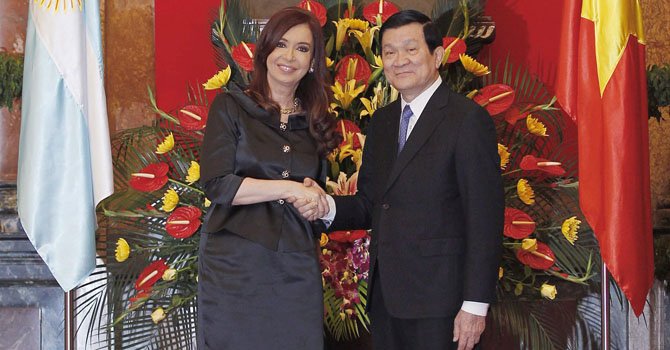 Cristina Fernández visita Vietnam para estrechar lazos