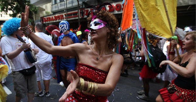 Se preparan para el carnaval de Río de Janeiro
