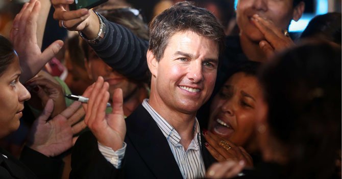 Tom Cruise llega a Brasil con el filme "Oblivion"