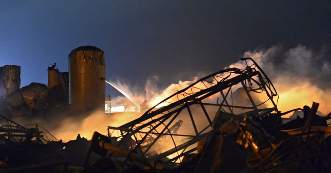 Explosión mortal en fertilizadora de Texas