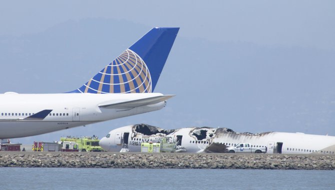 Descartan negligencia en siniestro del avión de Asiana