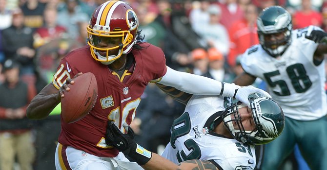 Redskins reciben a Eagles en Landover, MD