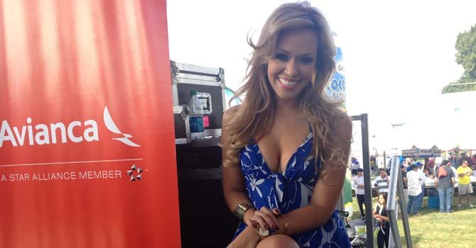 La estrella de la TV Salvadoreña Luciana Sandoval animó el Festival.