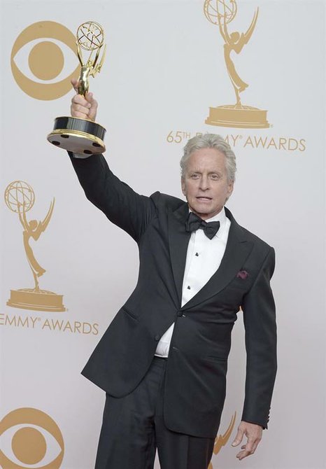 Michael Doyglas ganó como Mejor Actor Protagónico en TV por "Behind the Candelabra".