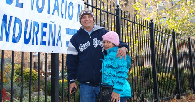 Hondureños desafían el frío para votar en DC