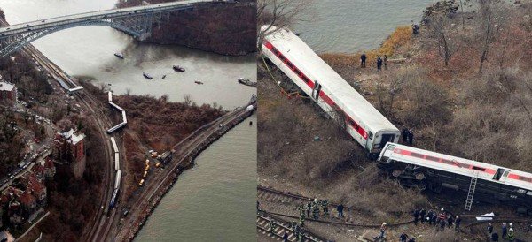 Descarrilamiento de tren en Nueva York: 4 muertos y al menos 67 heridos