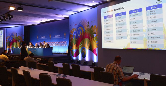 Listos los bombos para el sorteo del Mundial