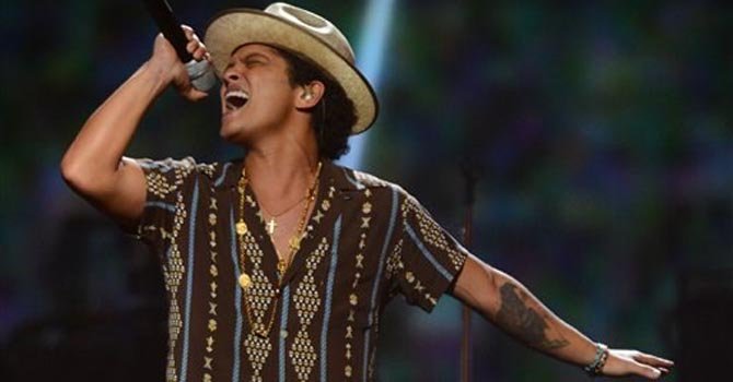 Bruno Mars, en los Grammy y en el Super Bowl