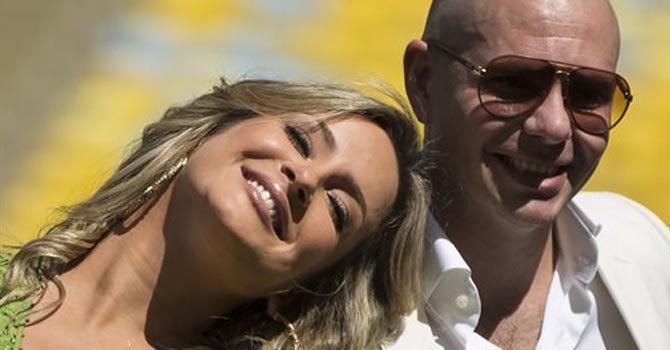 Pitbull, JLo y Leitte cantarán el himno del Mundial