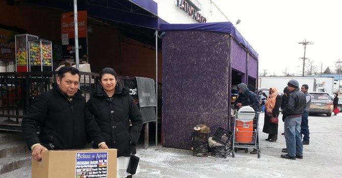 Se sienten “bendecidos” por "bolsas de amor"