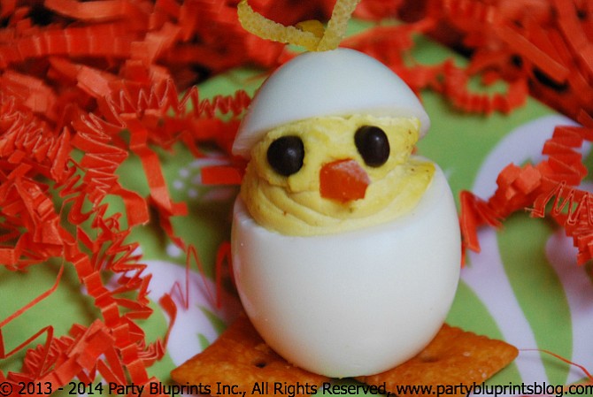 Pollitos con Huevos Rellenos para Pascua y Celebraciones de Primavera