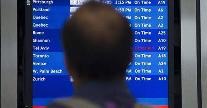 Aerolíneas cancelan vuelos a Israel