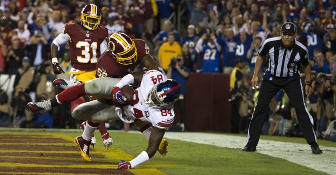 Giants capitalizan errores de los Redskins