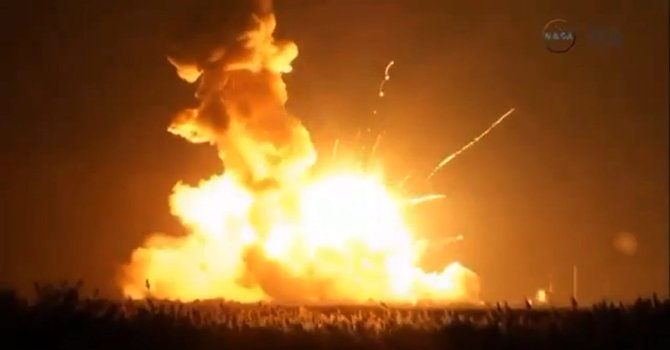 Explotó un cohete de la NASA en Virginia