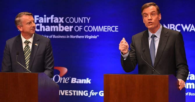 Warner lidera en ajustada contienda por el Senado en Virginia