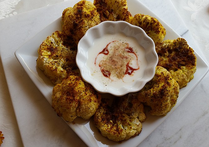 Floretes de Coliflor Asada con Curry