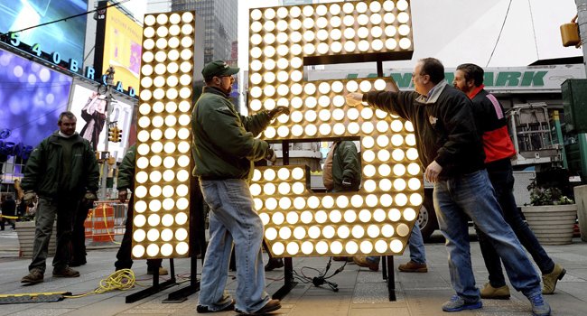 Un gigante 2015 preparado para que Times Square reciba el Año Nuevo