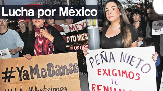 Continúan las protestas en Houston por caso Ayotzinapa y en contra de Peña Nieto