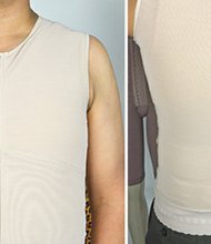 Para ellos. Los hombres también quieren verse bien, así que para ellos también hay fajas de todas las tallas, las cuales les ayudan a mejorar la postura y reducir medidas en el abdomen.