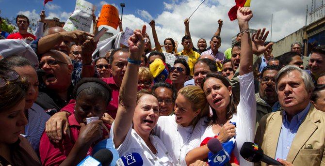 Piden en Caracas la liberación del alcalde Ledezma