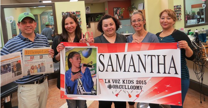 Samantha en la recta final de La Voz Kids