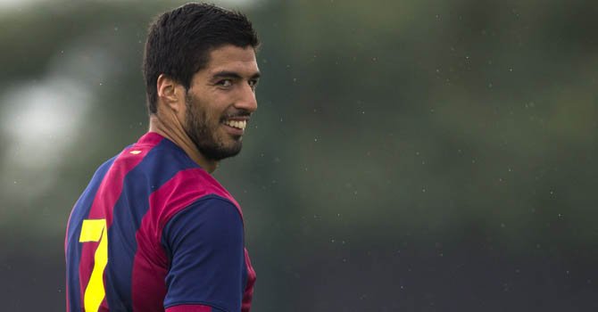 Luis Suárez se reencuentra con Giorgio Chielini y Patrice Evra