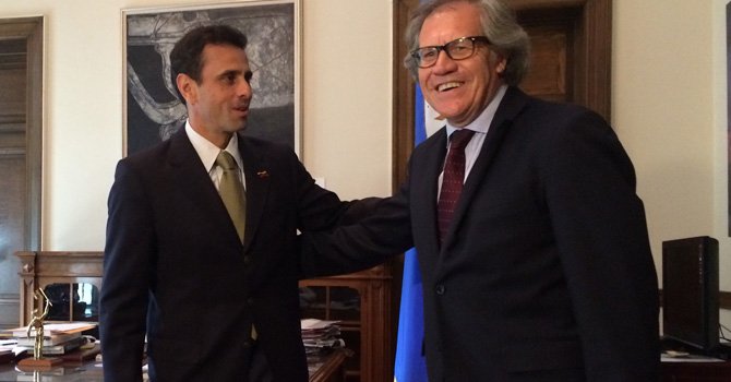 Capriles aboga en la OEA por la transparencia de las elecciones en Venezuela