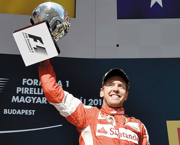 Vettel ganó en Hungría