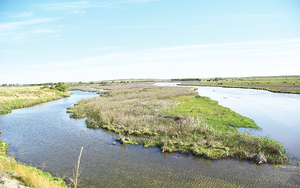 Manantiales del acuífero de Ogallala alimentan el río North Loup.