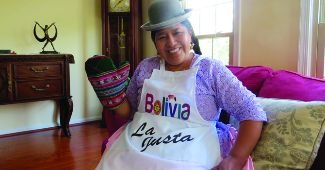 La valentía boliviana de "La Justa" estuvo en DC