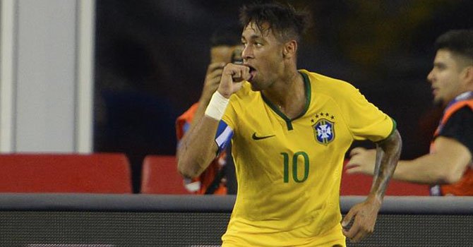 1-4. Neymar oxigena a Brasil