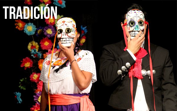 La tradición del Día de los muertos en la obra de teatro y galería de arte "Calavera con calavera"