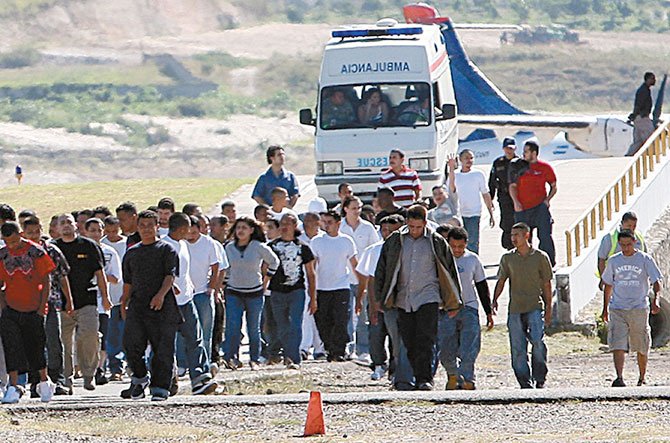 Baja cifra de hondureños deportados