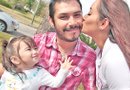 Ricardo Cedillo, Sivonney Camarena y su pequeña Rihanna son inseparables. /Foto: MARINA GIL.