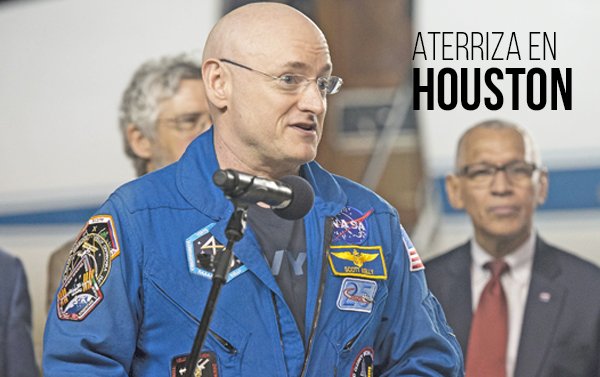 El astronauta Scott Kelly regresa a casa tras un año en el espacio