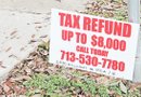 Tenga cuidado con las pancartas y anuncios que prometen conseguirle más de $8,000 dólares en reembolsos del IRS sin conocer de antemano su situación tributaria.