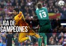 El portero del Atlético Madrid Oblak (d) sale por un balón ante Luis Suárez, del FC Barcelona, durante el partido disputado de vuelta de cuartos de final de la Liga de Campeones/Foto:EFE