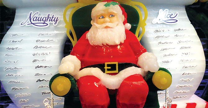 La Navidad en el mundo fabricada en hielo